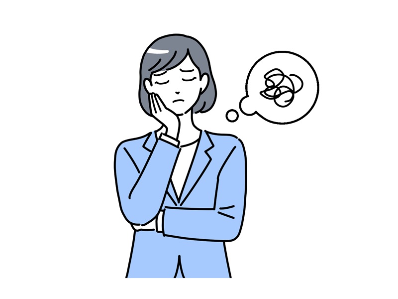 ADHDの悩んでいる様子のイメージ