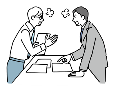 会話が一方的なイメージ